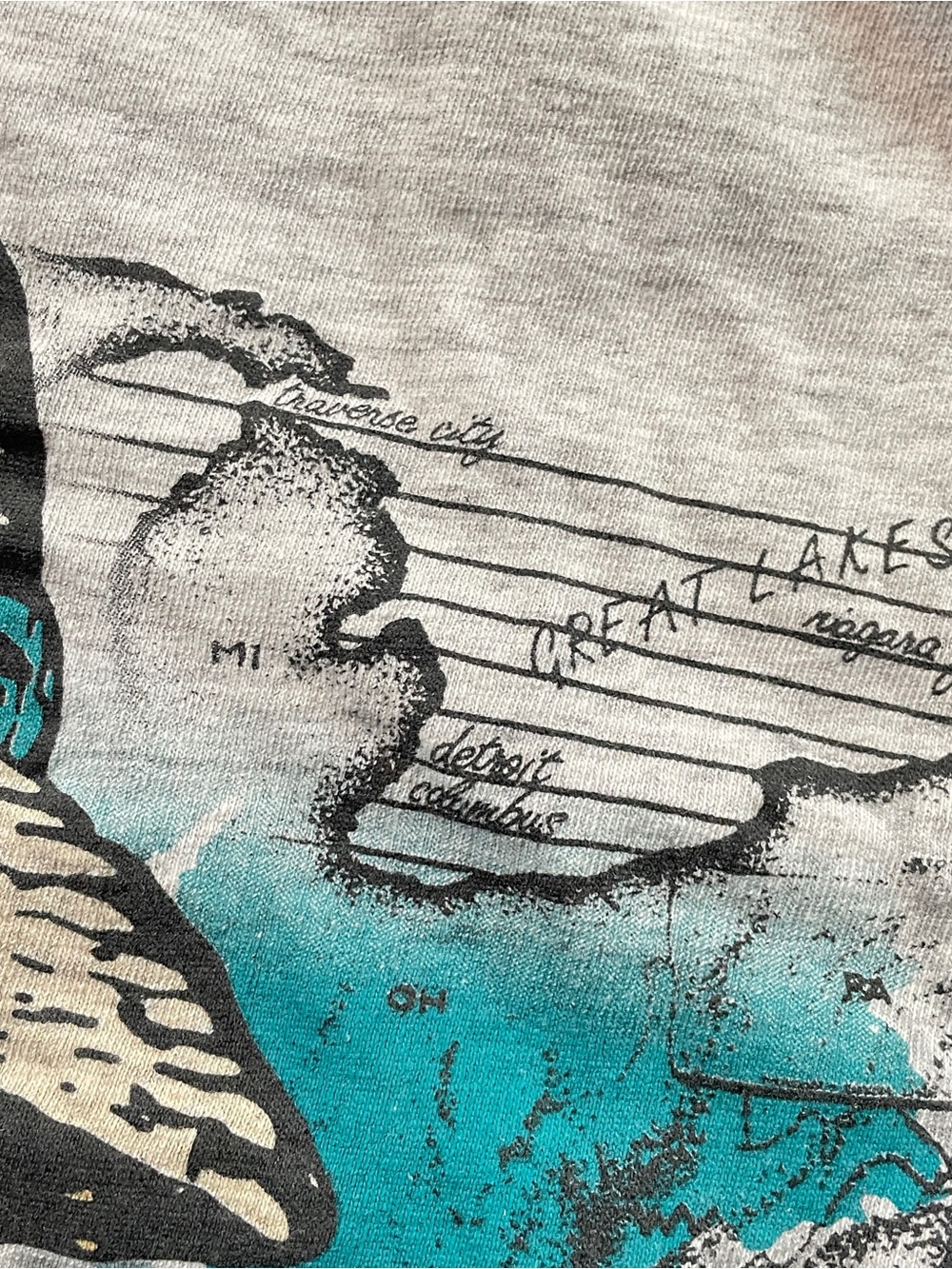 Vintage Graphic Panama Jack Tee with Teal “vacation time” Accent - Picture 13 of 13
